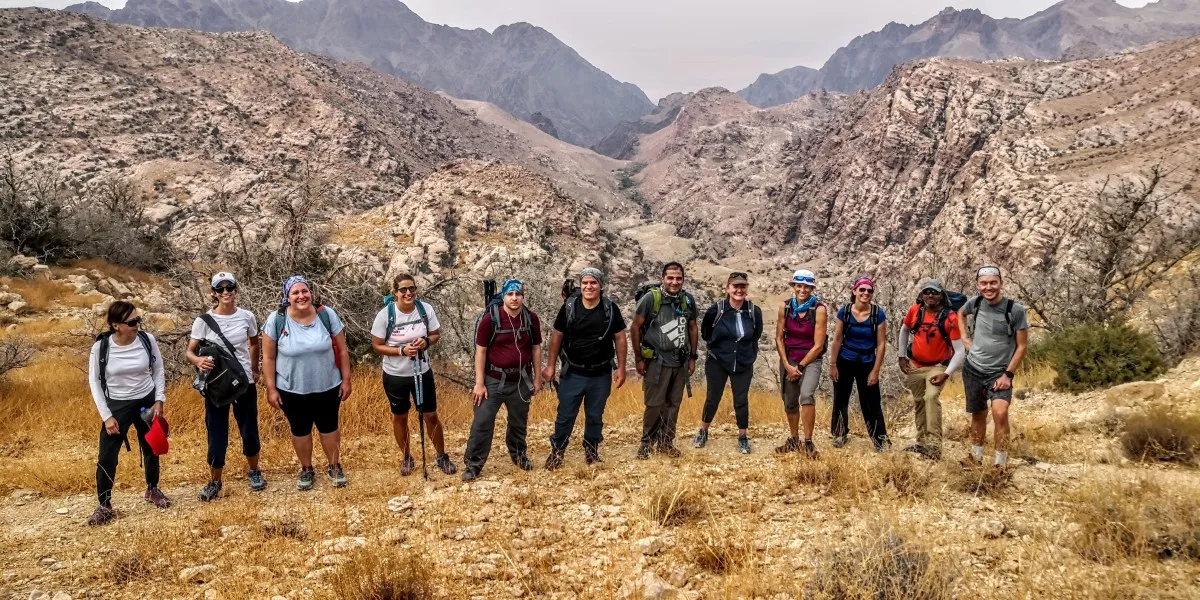 hiking and trekking adventure tours in Jordan Petra Wadi Rum Dana 